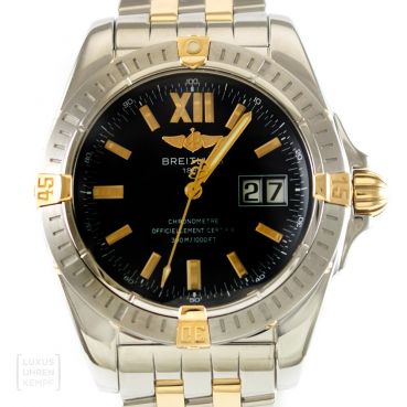 Breitling Uhr Galactic Edelstahl/Gold Automatik Ref. B49350