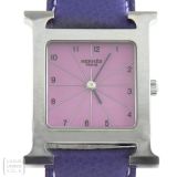 Hermes H Hour Watch Medium Edelstahl