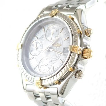 Preview: Breitling Uhr Chronomat gebraucht Edelstahl/Gold Revision Ref. B13050
