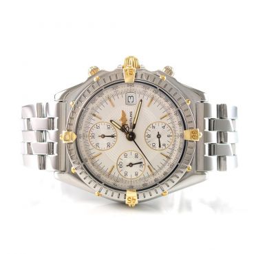 Preview: Breitling Uhr Chronomat gebraucht Edelstahl/Gold Revision Ref. B13050