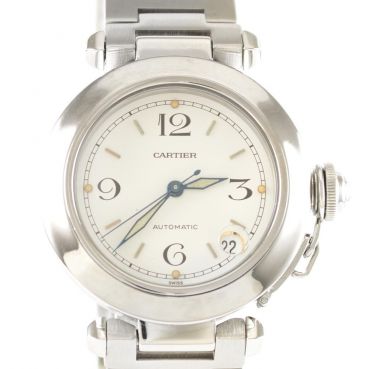 Cartier Uhr Pasha Automatik Edelstahl Unisex 35 mm Revision Ref. 1031