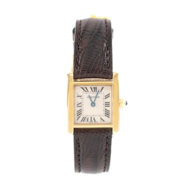 Preview: Cartier Uhr Tank Francaise gebraucht Lady Gold Ref. 2385 Revision