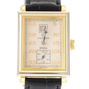 Chronoswiss Uhr Hora Handaufzug Edelstahl Ref. CH 1351 Revision