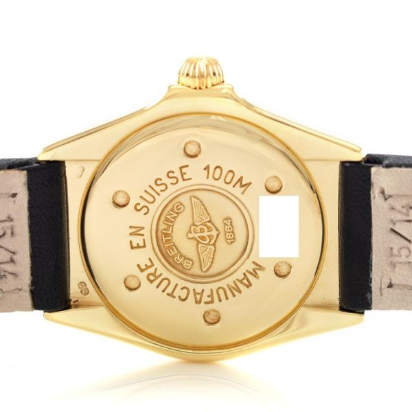 Breitling Uhr Callistino gebraucht Lady Quarz Gold Ref. K52043 Revision