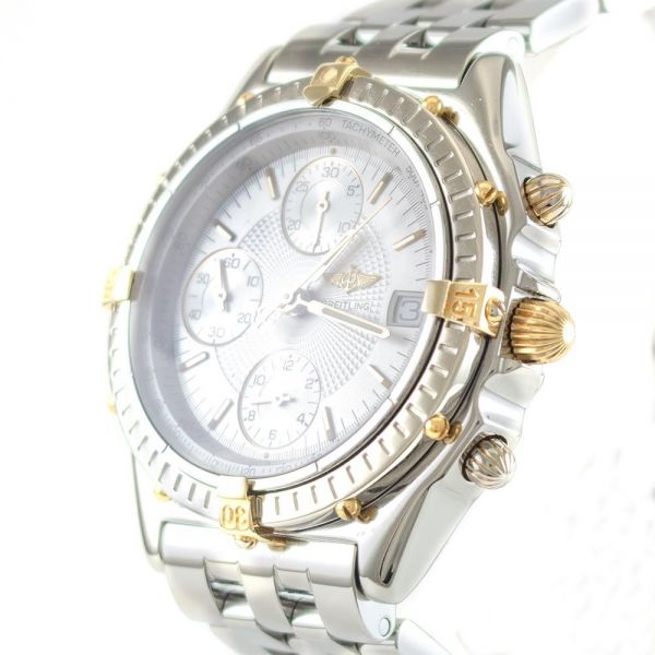 Breitling Uhr Chronomat gebraucht Edelstahl/Gold Revision Ref. B13050
