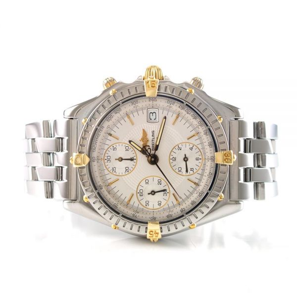 Breitling Uhr Chronomat gebraucht Edelstahl/Gold Revision Ref. B13050