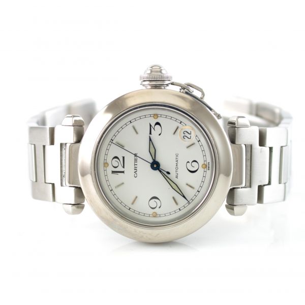Cartier Uhr Pasha Automatik Edelstahl Unisex 35 mm Revision Ref. 1031