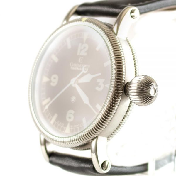 Chronoswiss Uhr Timemaster Edelstahl Handaufzug Ref. CH 6233 Revision
